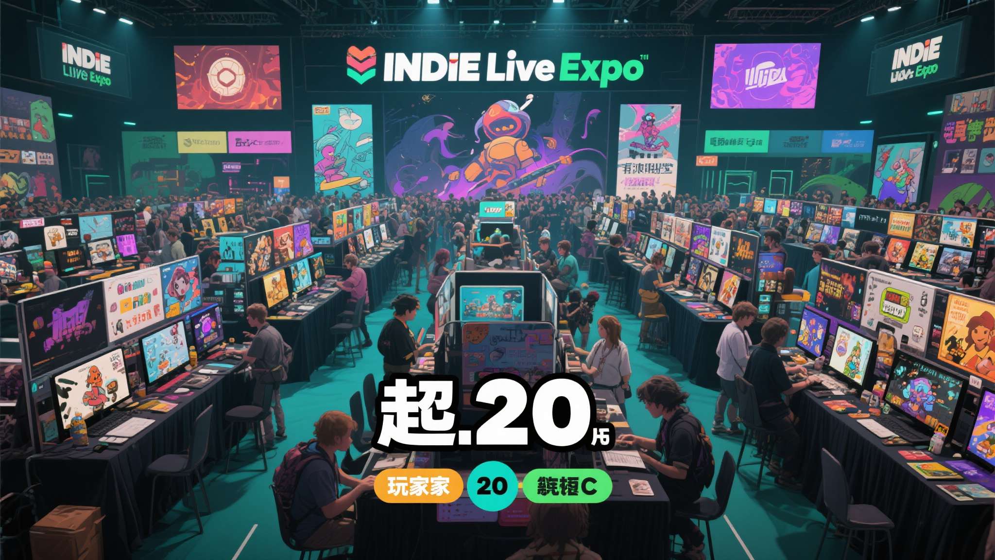 超200款游戏同台亮相，是本届INDIE Live Expo最直观的规模信号。这